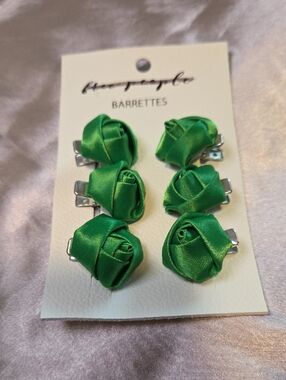 Free People Rosemary's Rose Barrette Set